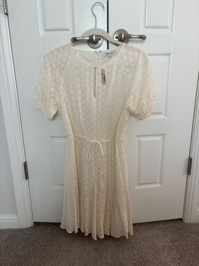 Eyelet Tassel-Tie Mini Dress Madewell